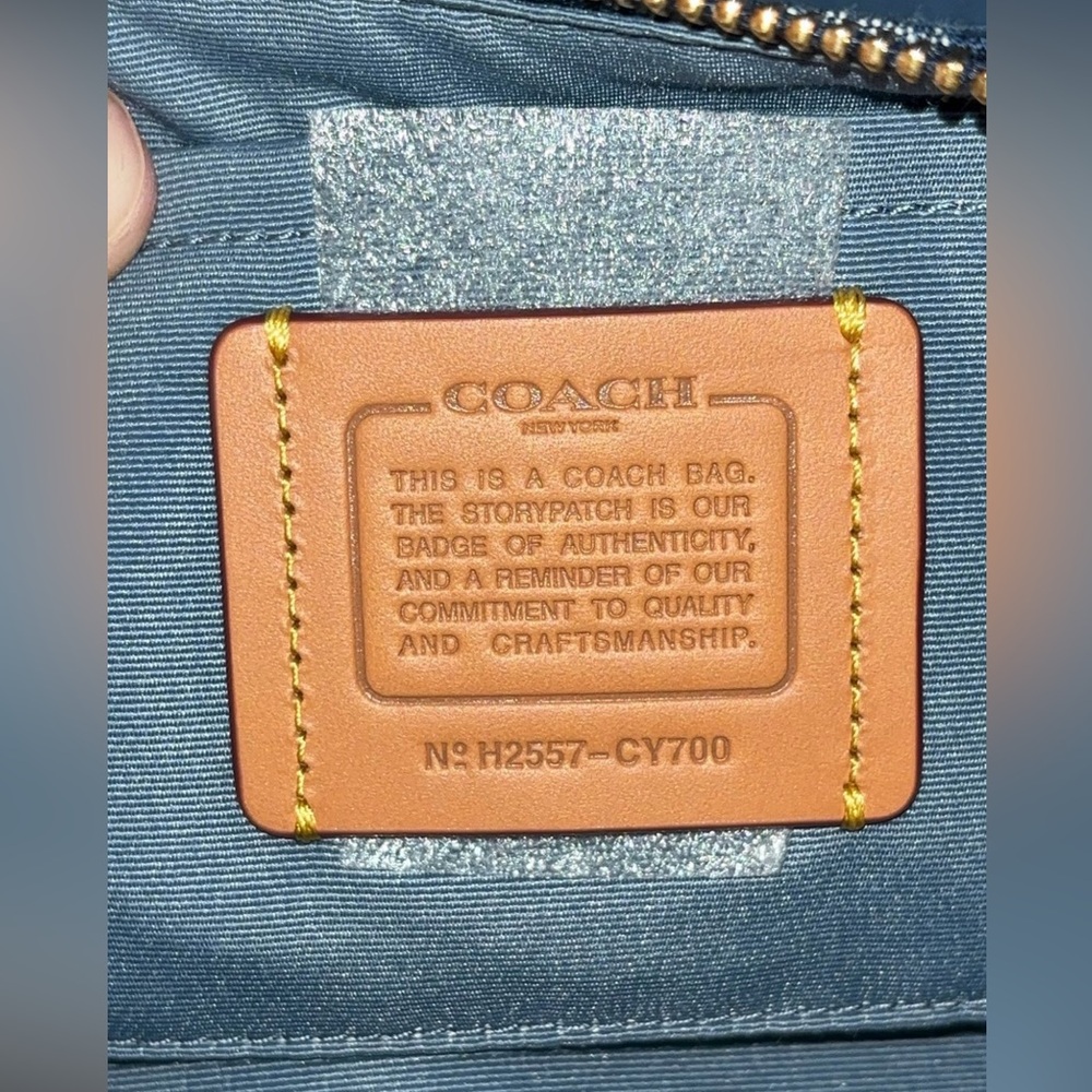 Denim Ashton Bag with Cherry charm...NWOT - Picture 12 of 12